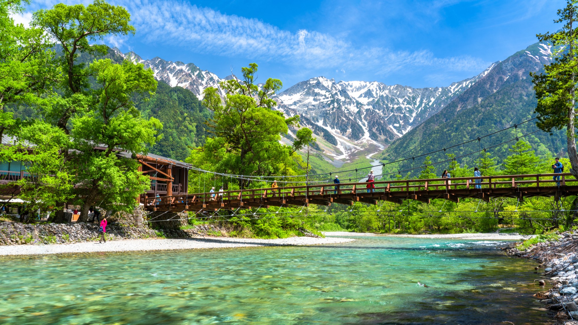 夏の上高地　※散策中はワンちゃんたちを当館にてお預かりできます
