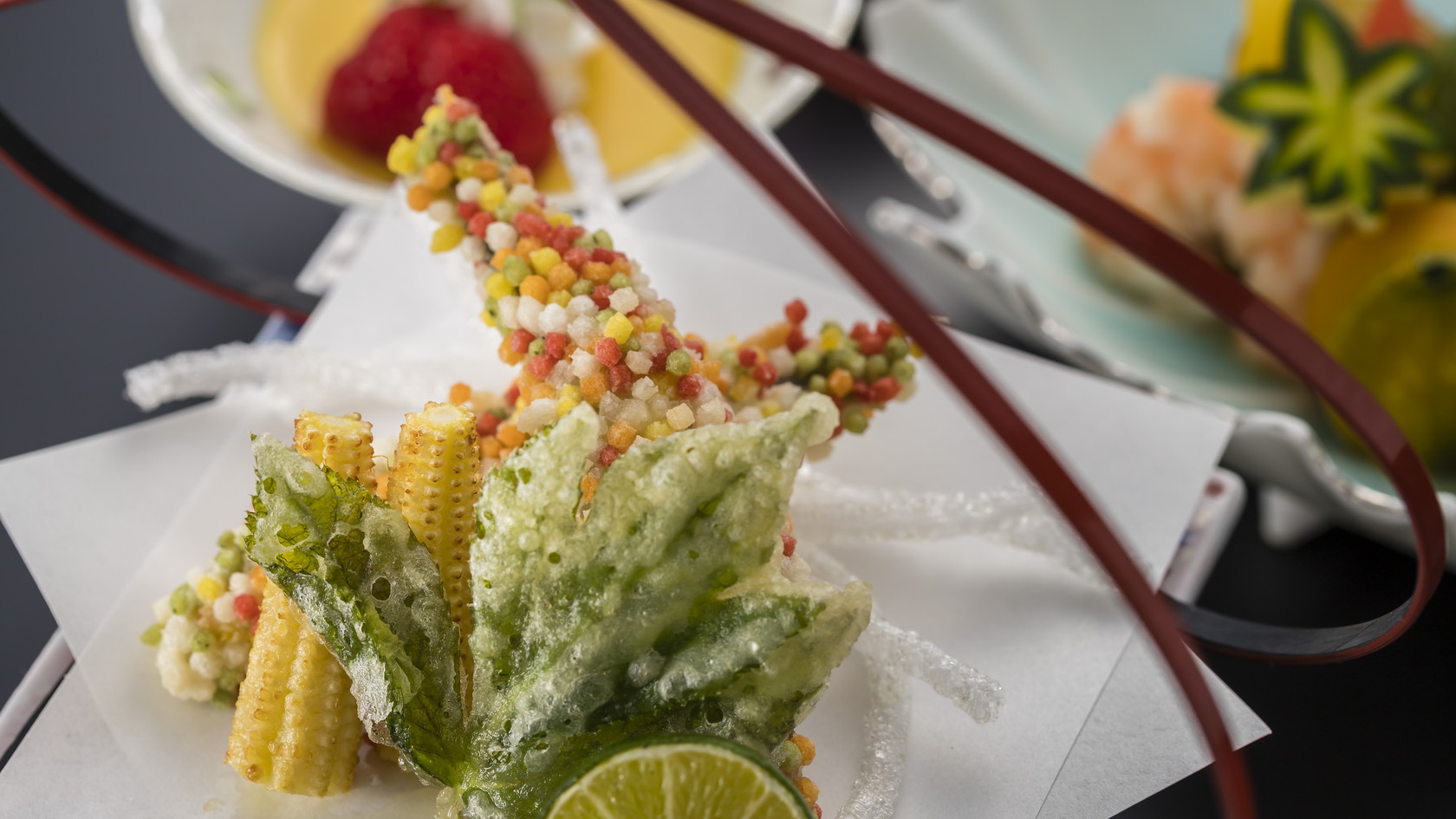 揚げ物　※季節や仕入れ状況によって食材は変わる場合がございます