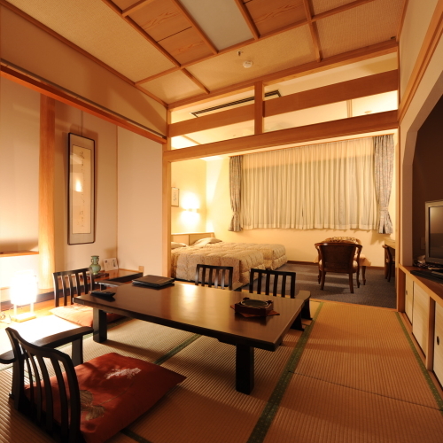 An example of a Japanese and Western room