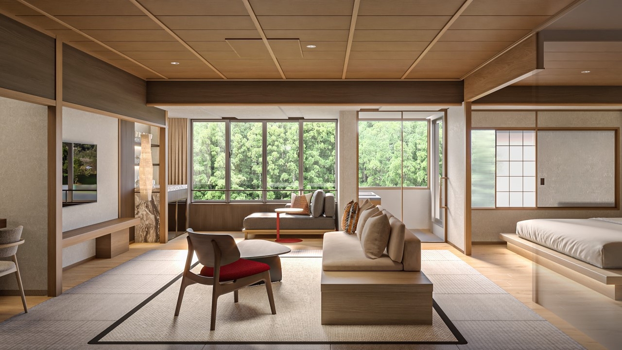 森と川を望む源泉かけ流し露天風呂付スイートで過ごす癒しの休日／夕食は和歌山ブランド熊野牛会席