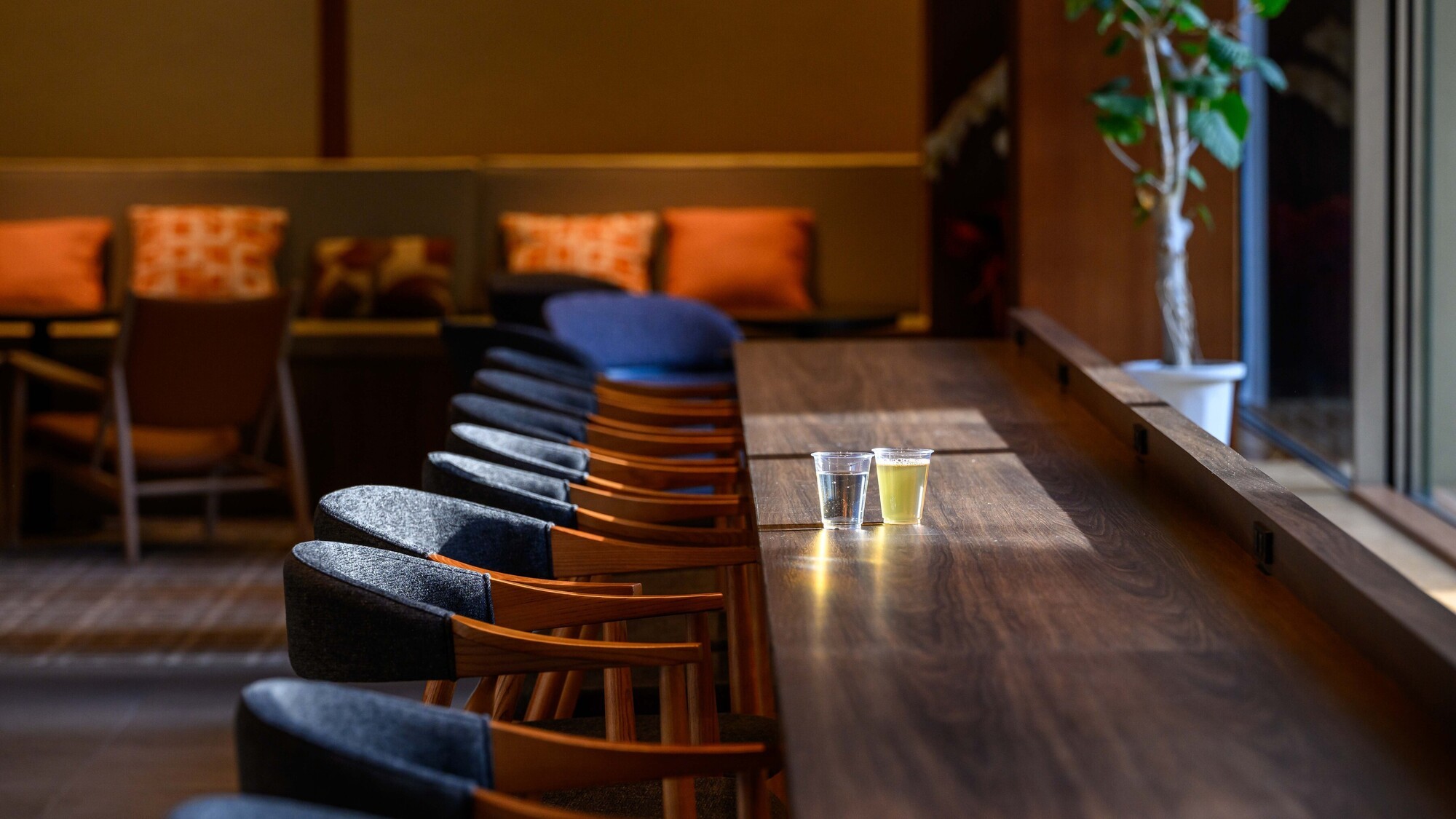 【ロビーラウンジ】自然光を浴びながら、フリードリンクを楽しみつつゆったり寛げます