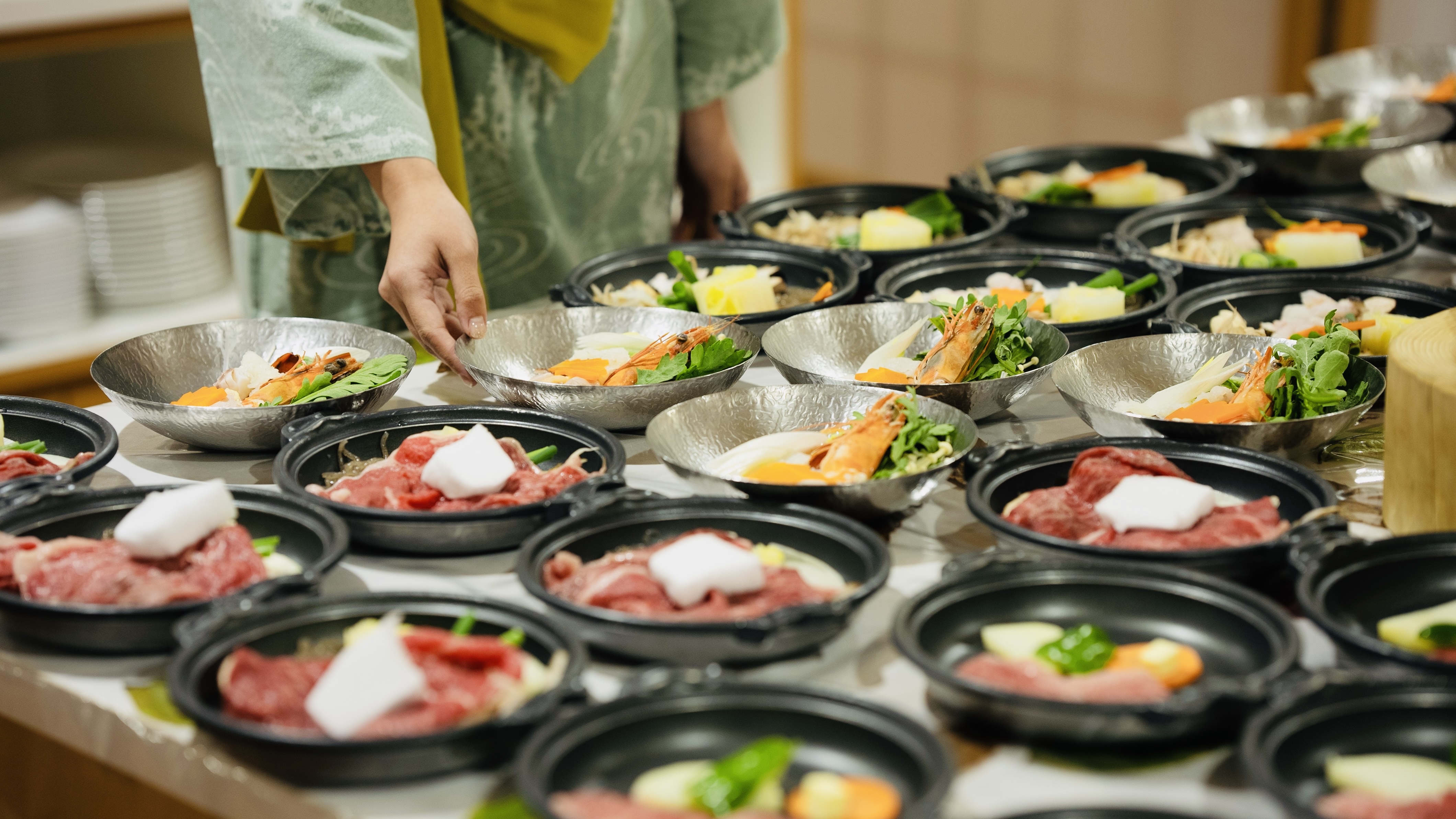【夕食】バイキング（一例）