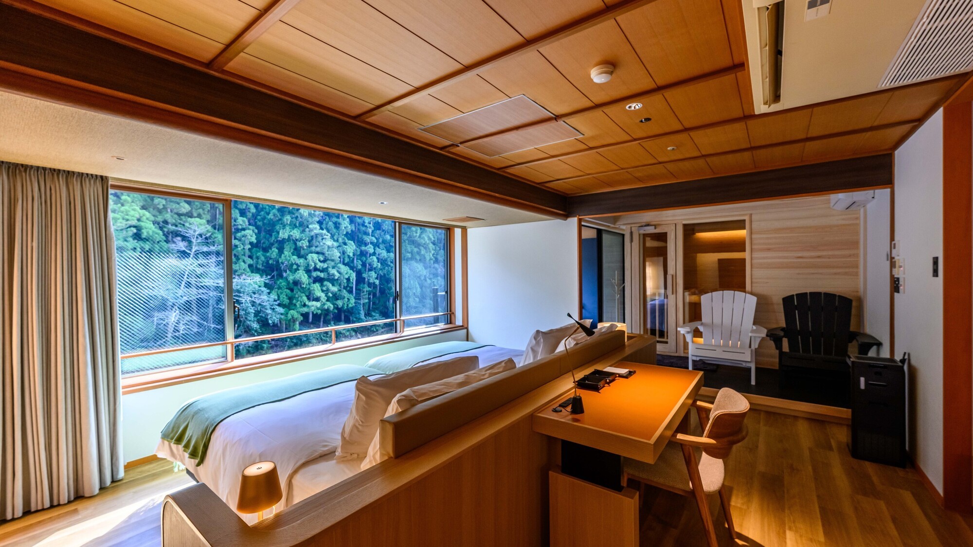 【山翠スイート】源泉かけ流し露天風呂＋プライベートサウナ付