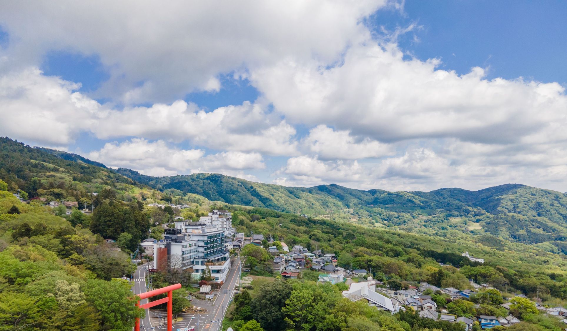 関東平野を一望できる絶景のロケーション