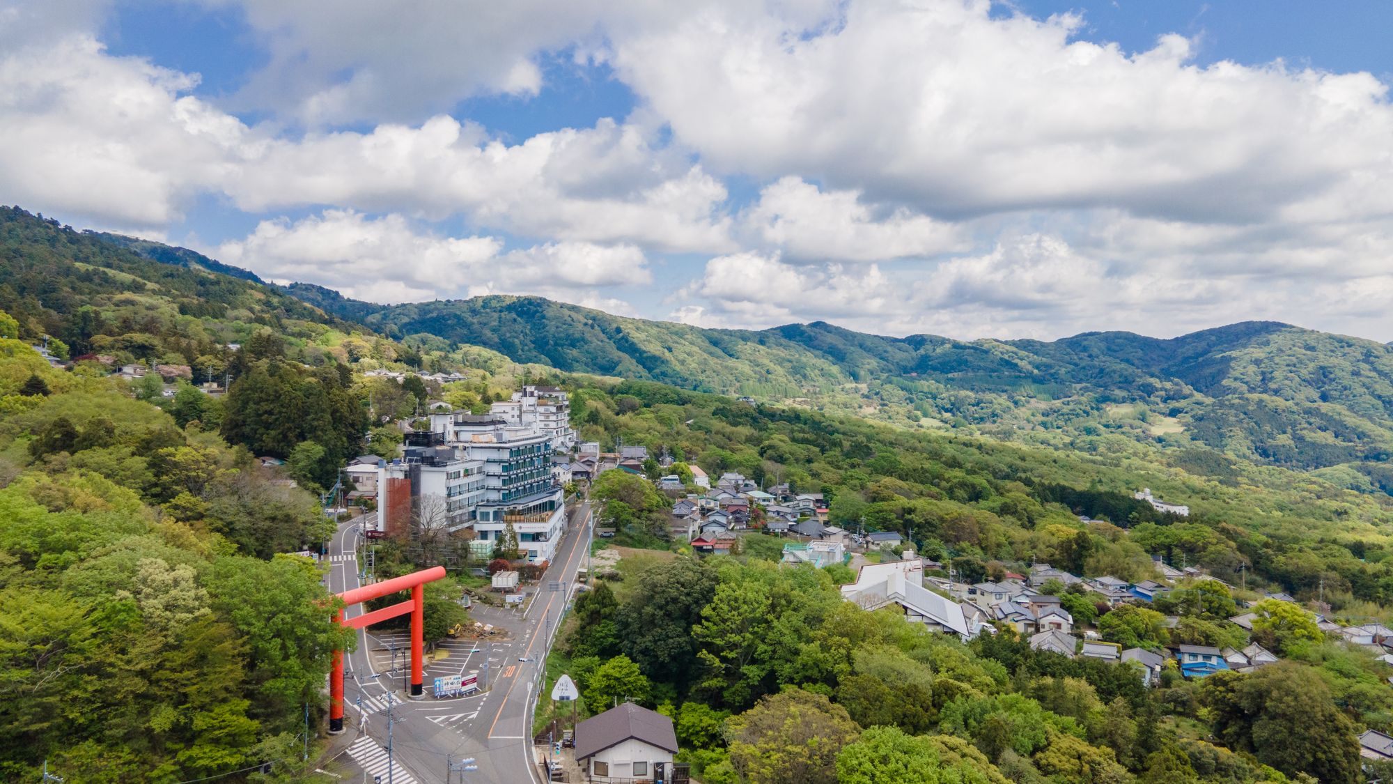 関東平野を一望できる絶景のロケーション