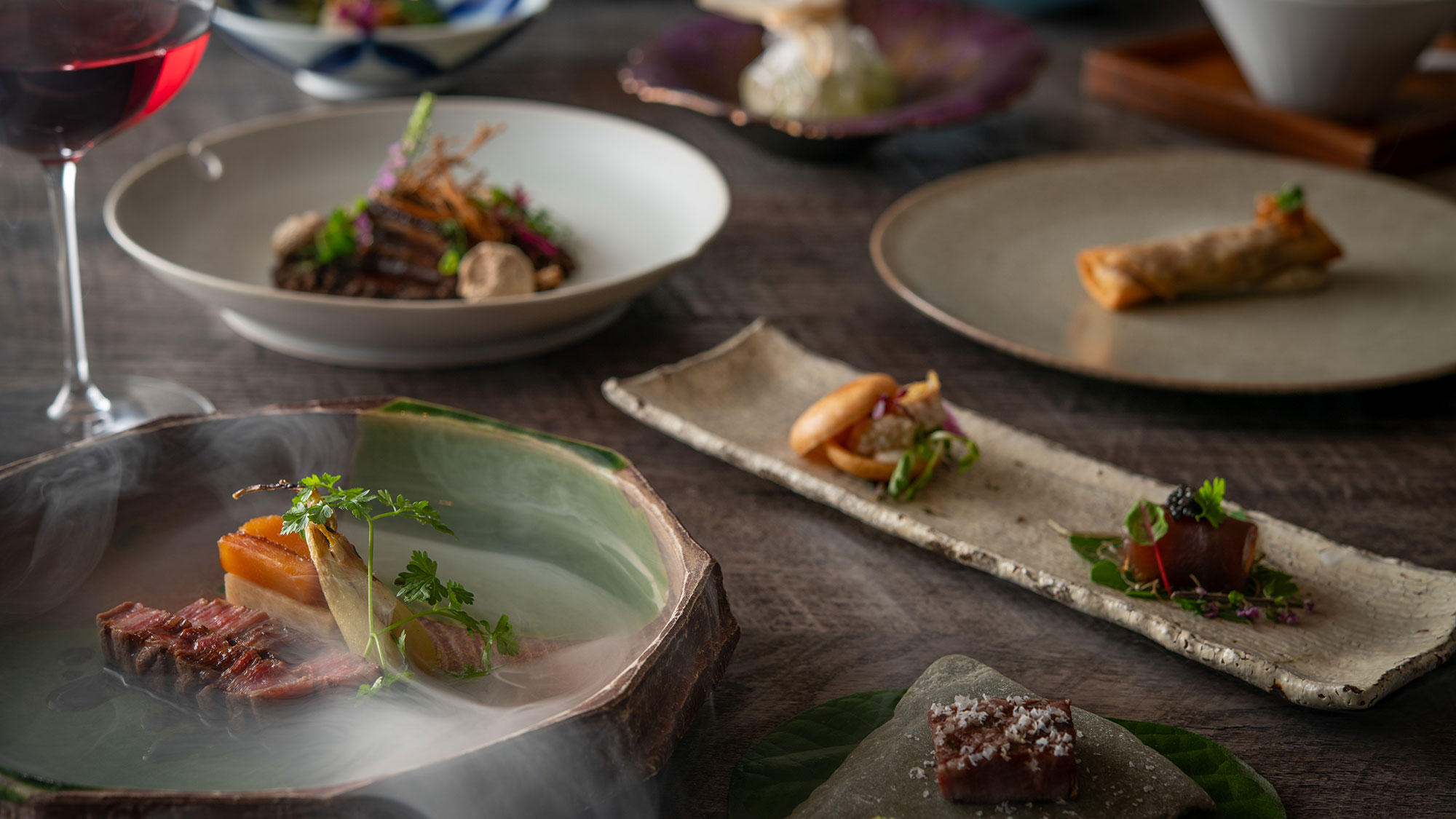 【HANAR&Eacute;】シェフのおすすめをフルコースで提供　※料理一例