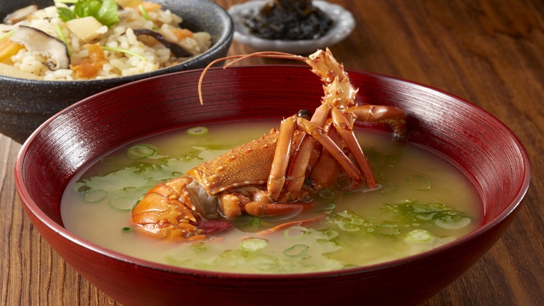 【人気No.1】夕食アップグレード（夕朝食付）／房総の二大高級グルメ｜伊勢海老＆あわび付き炭火焼会席