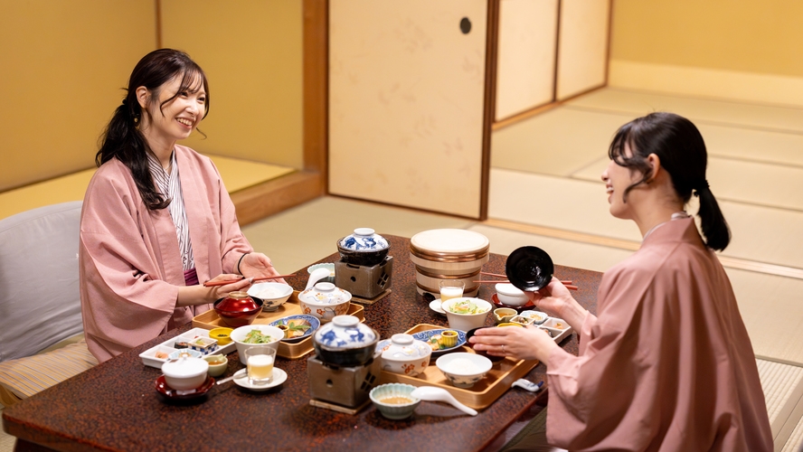 【事前カード決済限定/返金不可】夕朝食付プラン【料理長厳選・至福の一席”宝満会席”】