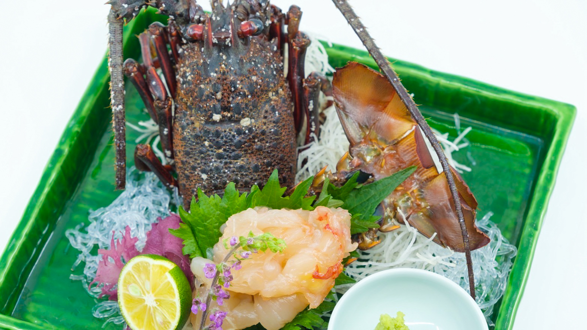 【夕食】伊勢海老姿造り付”宝満会席”