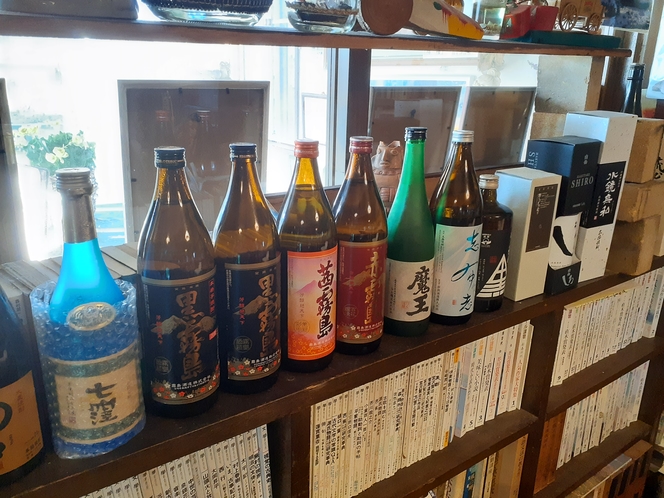 焼酎各種、（米、芋、麦）取り揃えております。