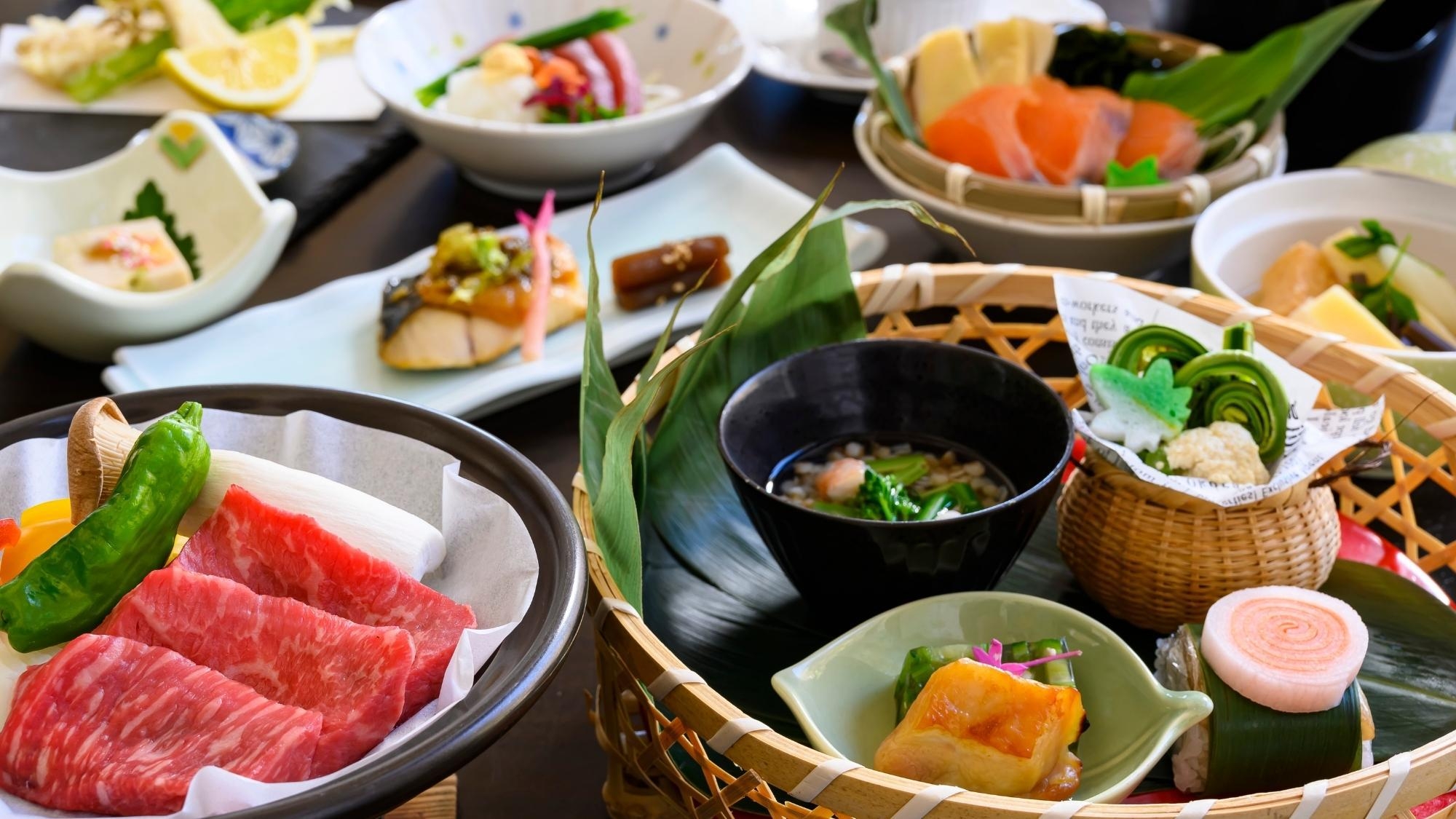 【ヴァルトベルク〜the standard】蔵王牛と旬の山形を味わう〜硫黄の香る温泉旅〇りんどう会席