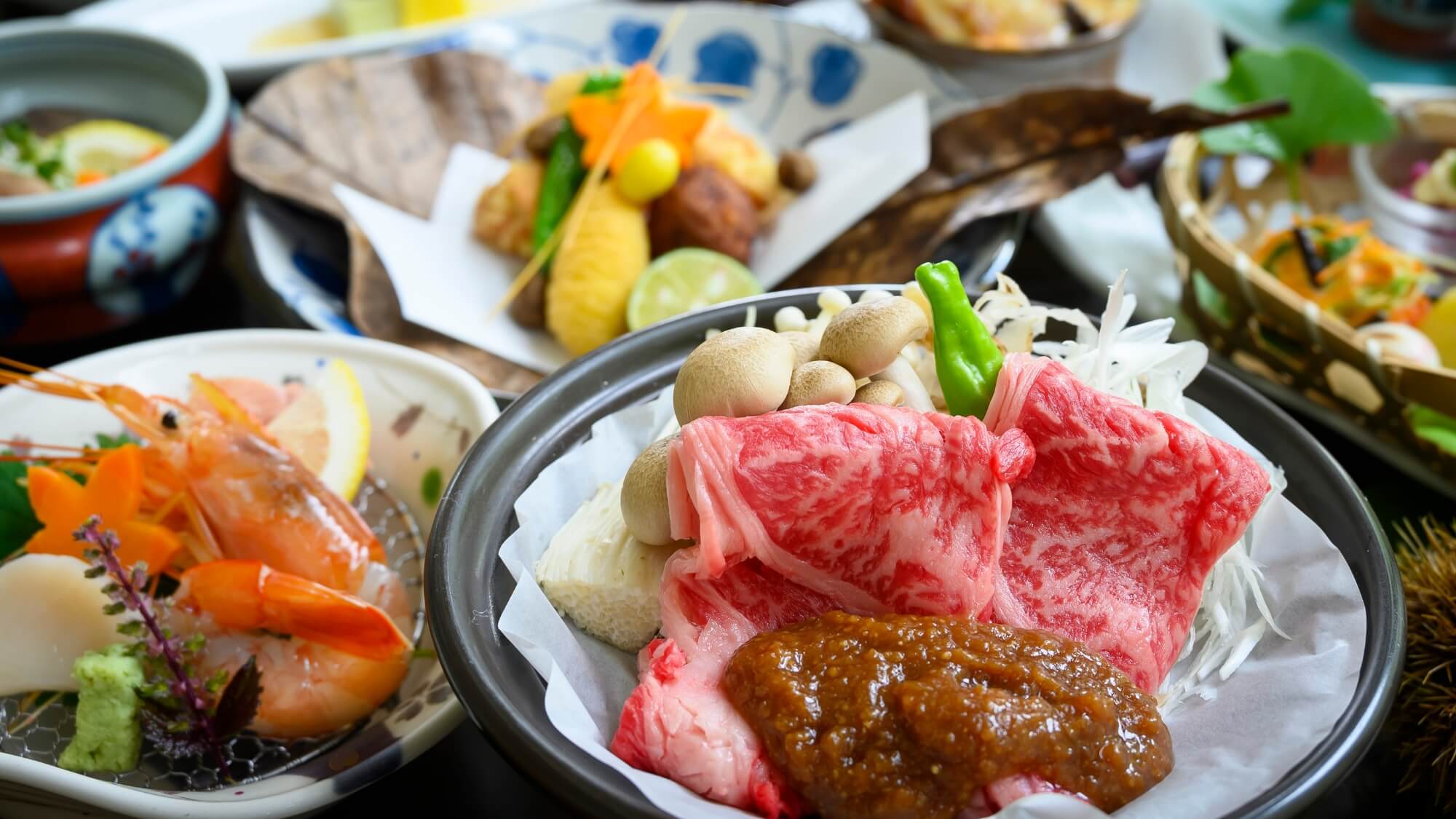 【秋のりんどう会席】蔵王牛と山形の旬の味覚を味わう当館おすすめコース