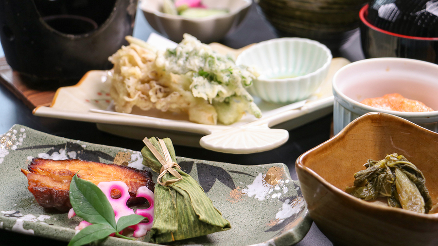 現金特価　【なごみ膳】と南魚沼産コシヒカリを味わう【２食付】
