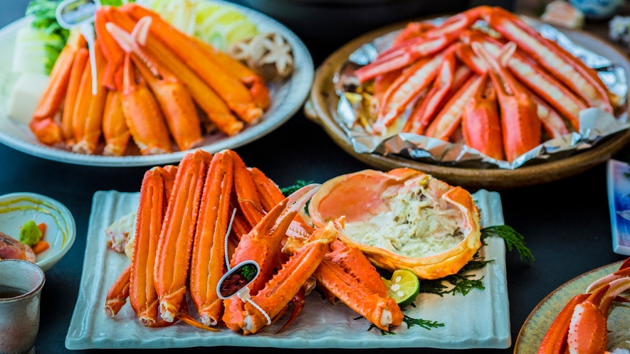 【紅ズワイ蟹上級フルコース】４月～５月　お料理一例　