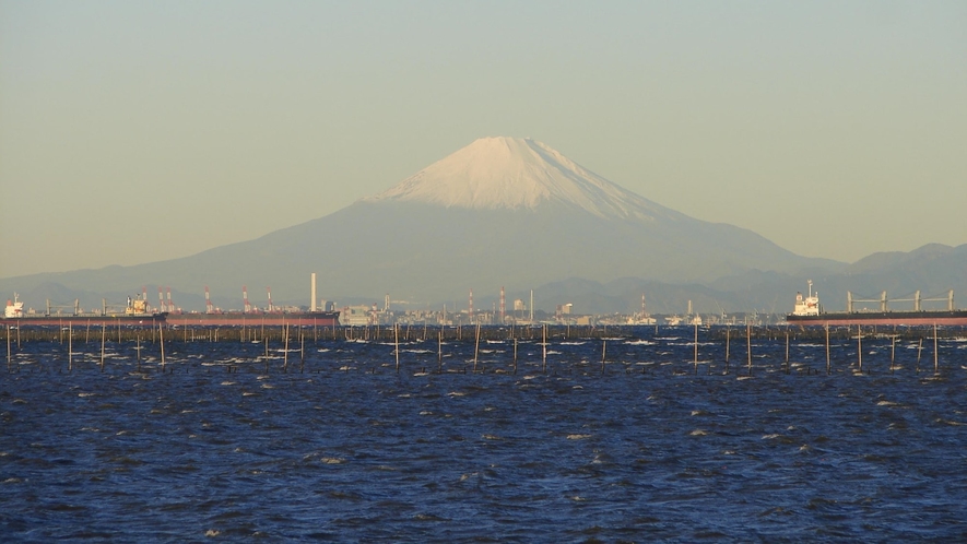 冬のお天気が良い日はこんな富士山が見られます♪