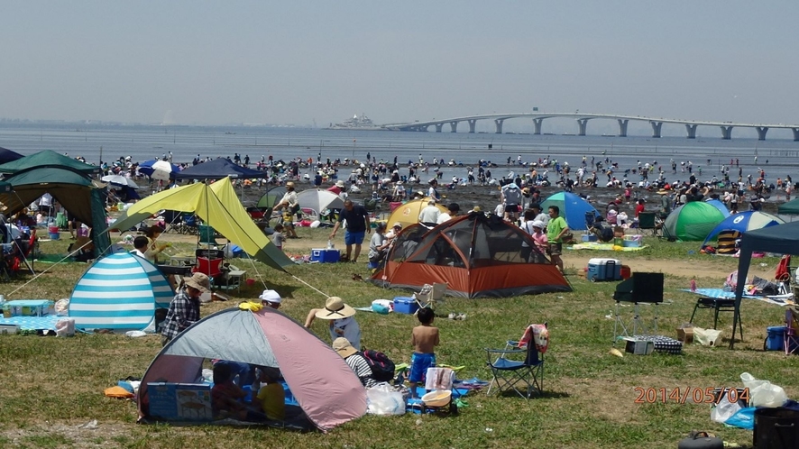 *見立海岸潮干狩り場