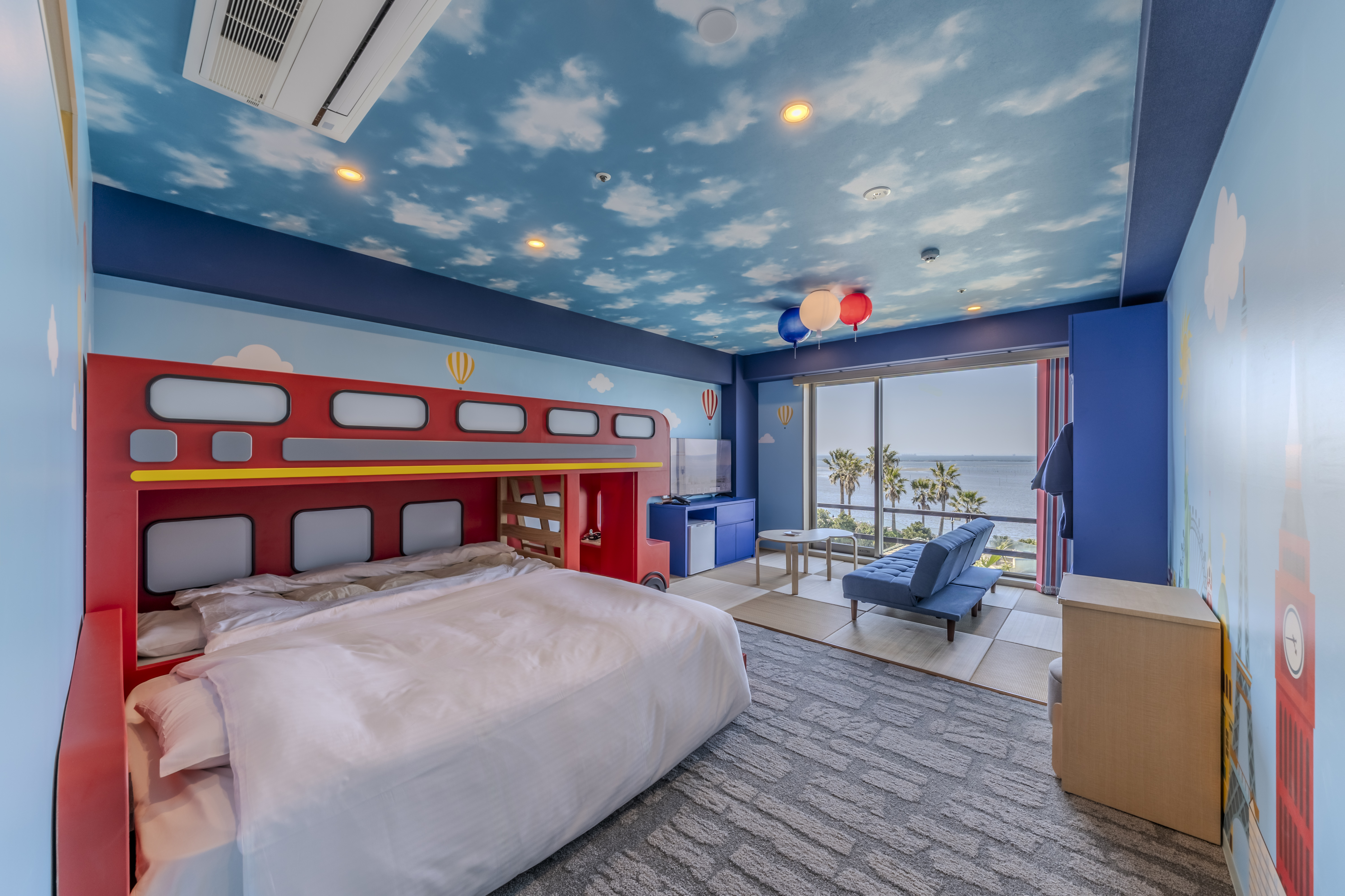 新しい創造的なレトロな城の寝室のテーsq3 女性に人気】龍宮城スパ・ホテル三日月 富士見亭の1日2室限定