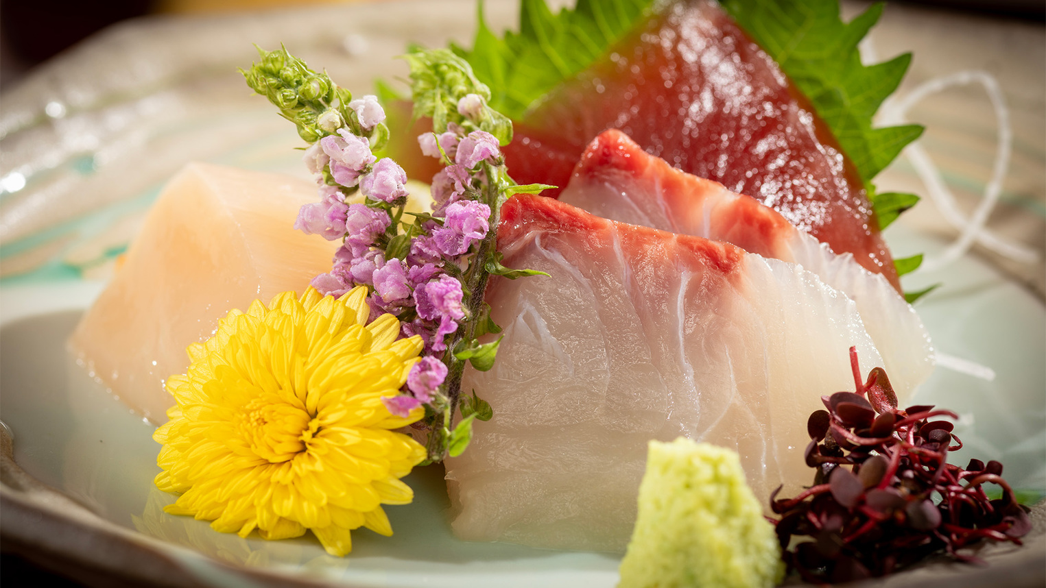 【料理が主役◆山の幸の巻】駿河会席〜あしたか牛陶板焼+エビと山の幸の天麩羅盛