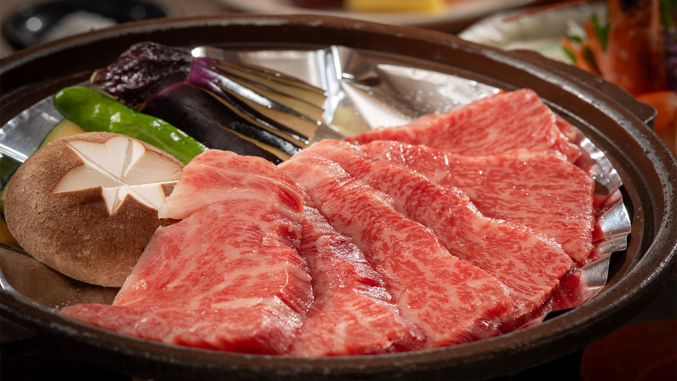 ★1番人気★地元あしたか牛ボリュームUP！「陶板焼きorしゃぶしゃぶ」+スタンダード駿河会席