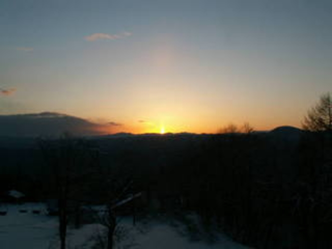 エーデルワイスから見える朝日