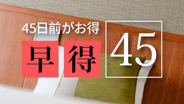 【45日前がお得！】早得45★30％ OFFプラン＜事前決済のみ＞〜素泊り〜