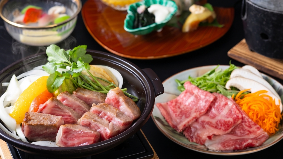 【特撰和牛ロース懐石】極上ロースをステーキとしゃぶしゃぶの二つの誘惑〜旬彩と和牛の饗宴〜
