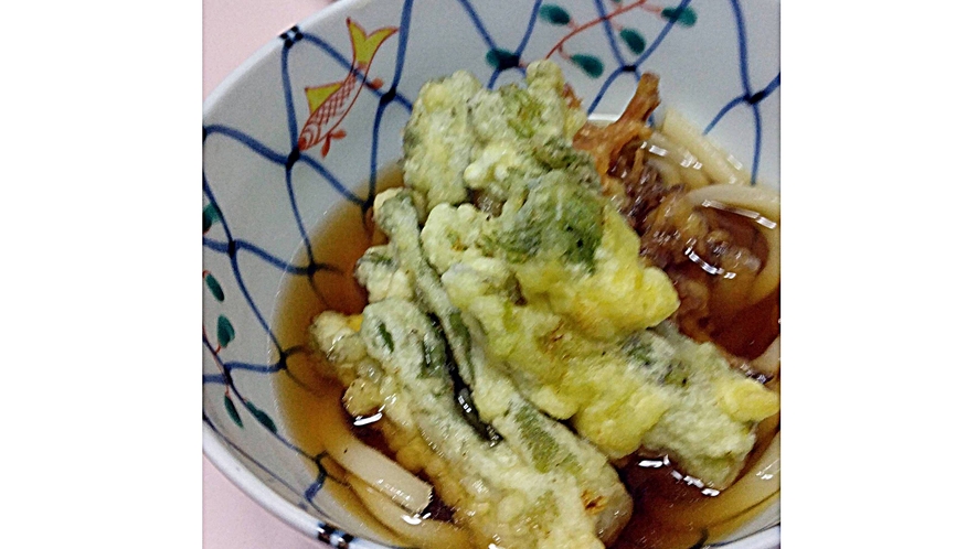 *【食事/夕食一例】季節限定の山菜天ぷら！3月末～6月頃までその時期毎の食材でご用意