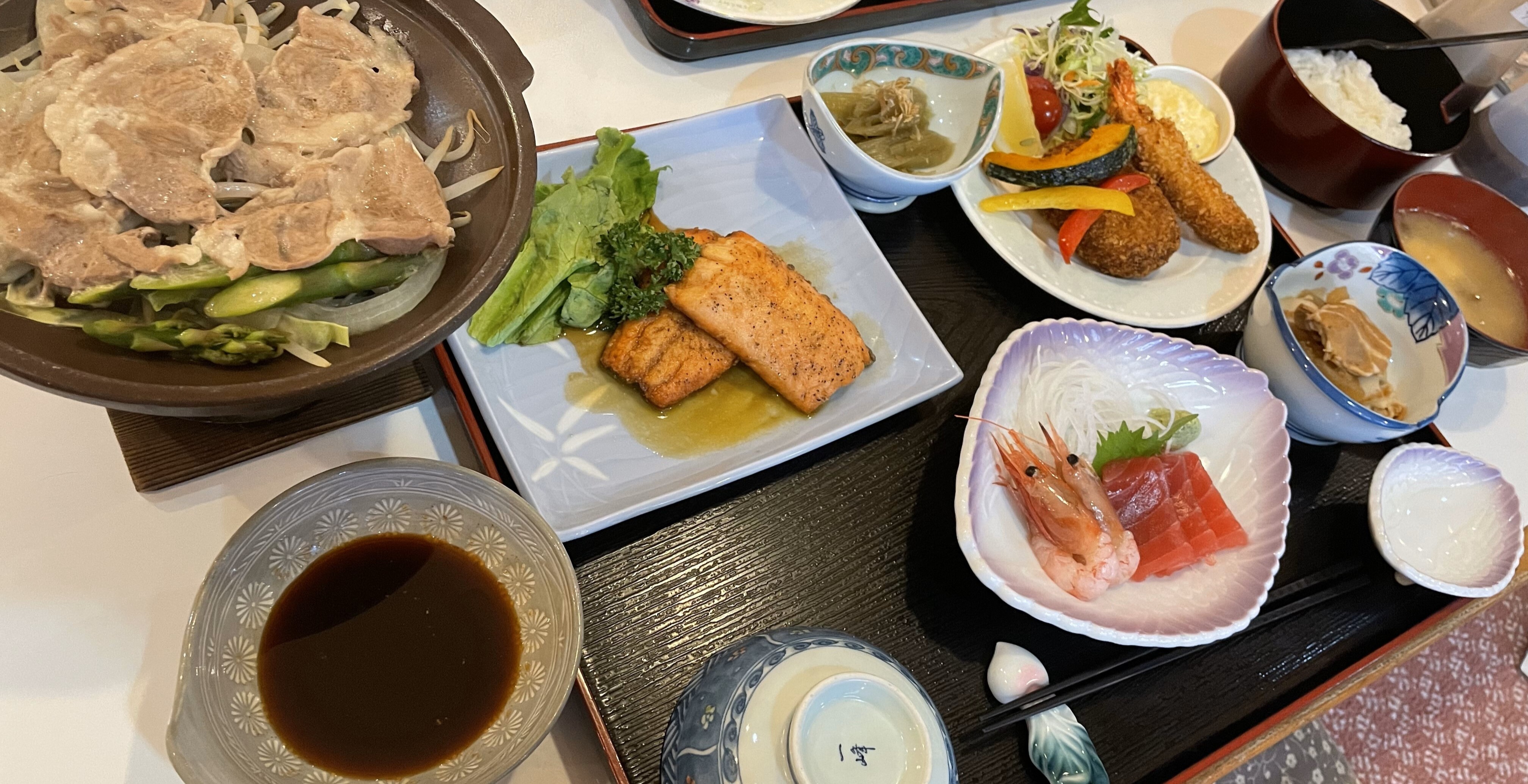 ◆ボリューム満点の夕食の一例