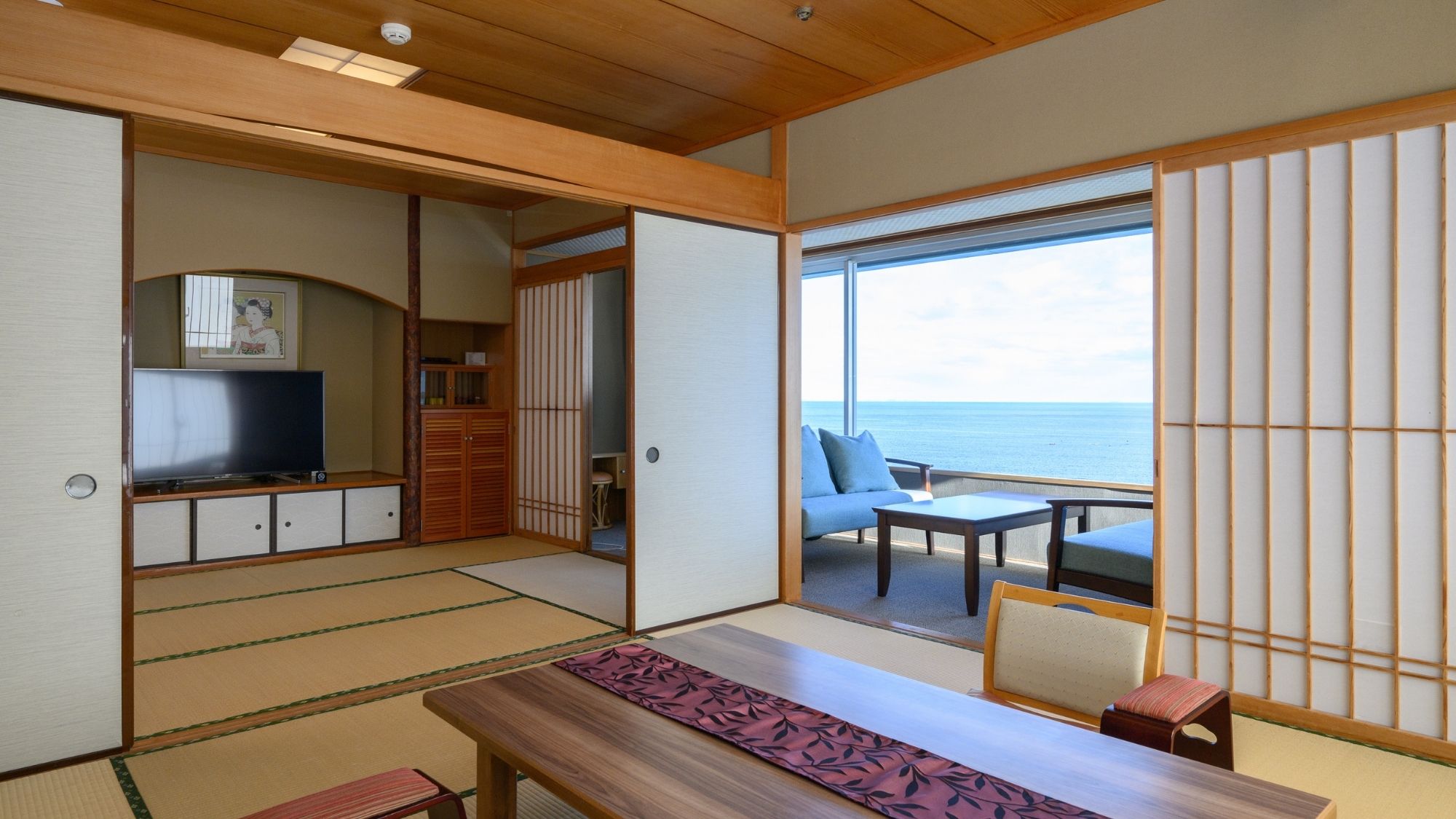 温泉露天風呂付特別室｜和室8畳＋6畳＋露天風呂