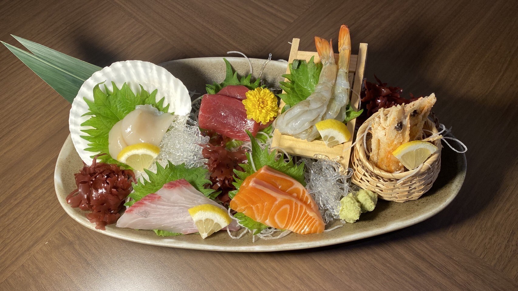 「お刺身五点盛り〈2人前～〉」