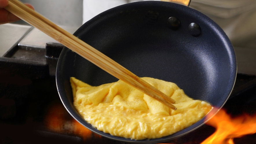 〇朝食ビュッフェ　シェフがオーダーで作る卵料理