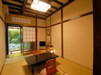 Guest room with 6 tatami mat open-air bath