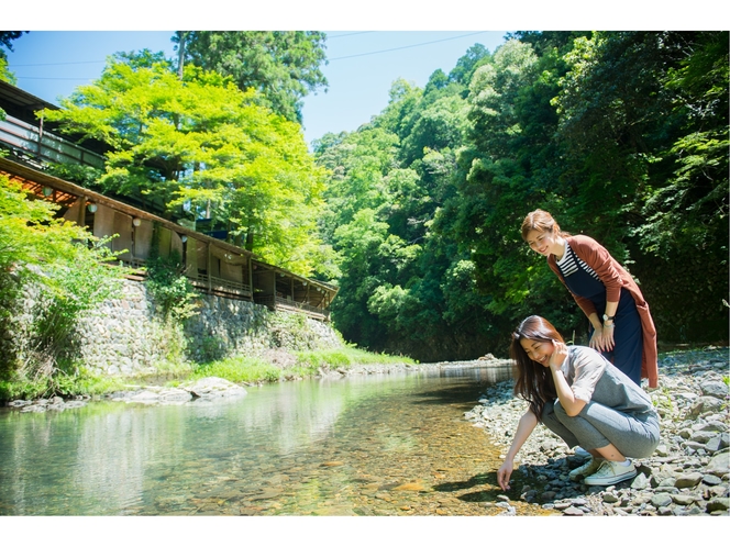 夏の清滝川