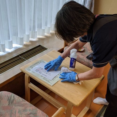 【新型コロナウイルス感染症対策】客室清掃時も消毒を行っております。