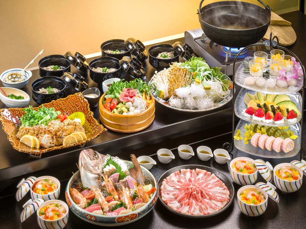 【夏割】早い者勝ち！大皿ファミリー会席が3000円お得♪小学生半額＆添い寝無料
