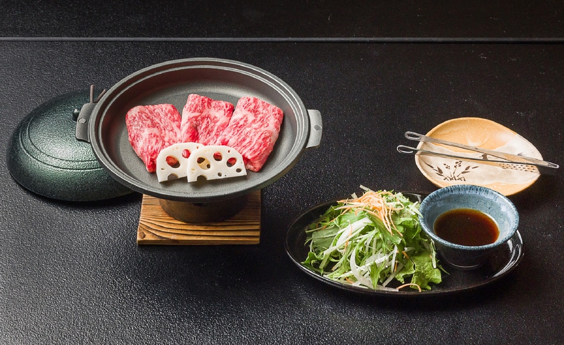 【早割30】一人1100円OFF【じゃが芋出汁信州味噌鍋・鮑造り・信州牛焼きしゃぶ】夏アップ会席