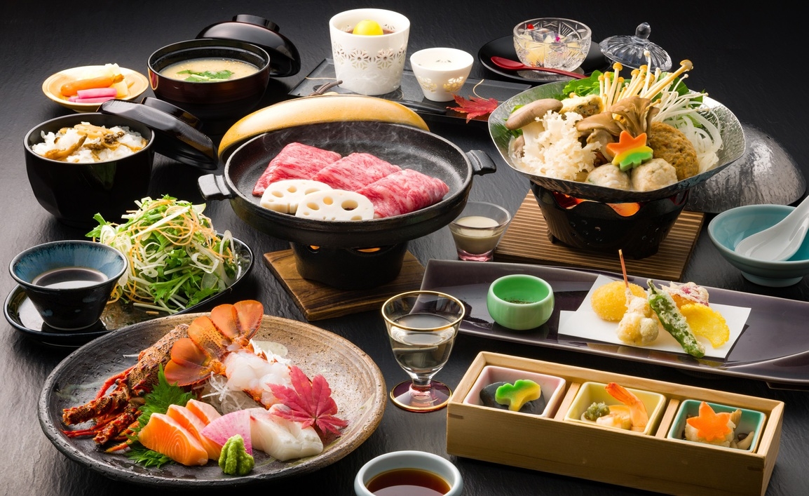 【早割30】お一人様1100円OFF【伊勢海老・長野県産五種のきのこ胡麻醤油鍋・信州牛】最上級会席