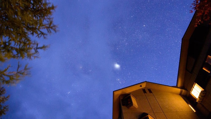 上高地　夜空