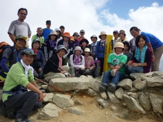 ９月の唐松山頂　集合写真