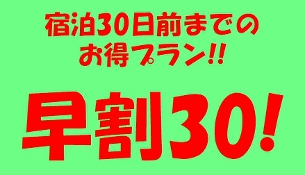 ☆禁煙☆【早割30】30日前までお得プラン！（素泊まり）