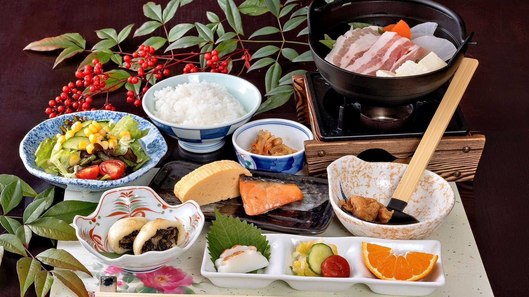 【朝食】体に優しい和朝食をご用意しております。※画像はイメージ