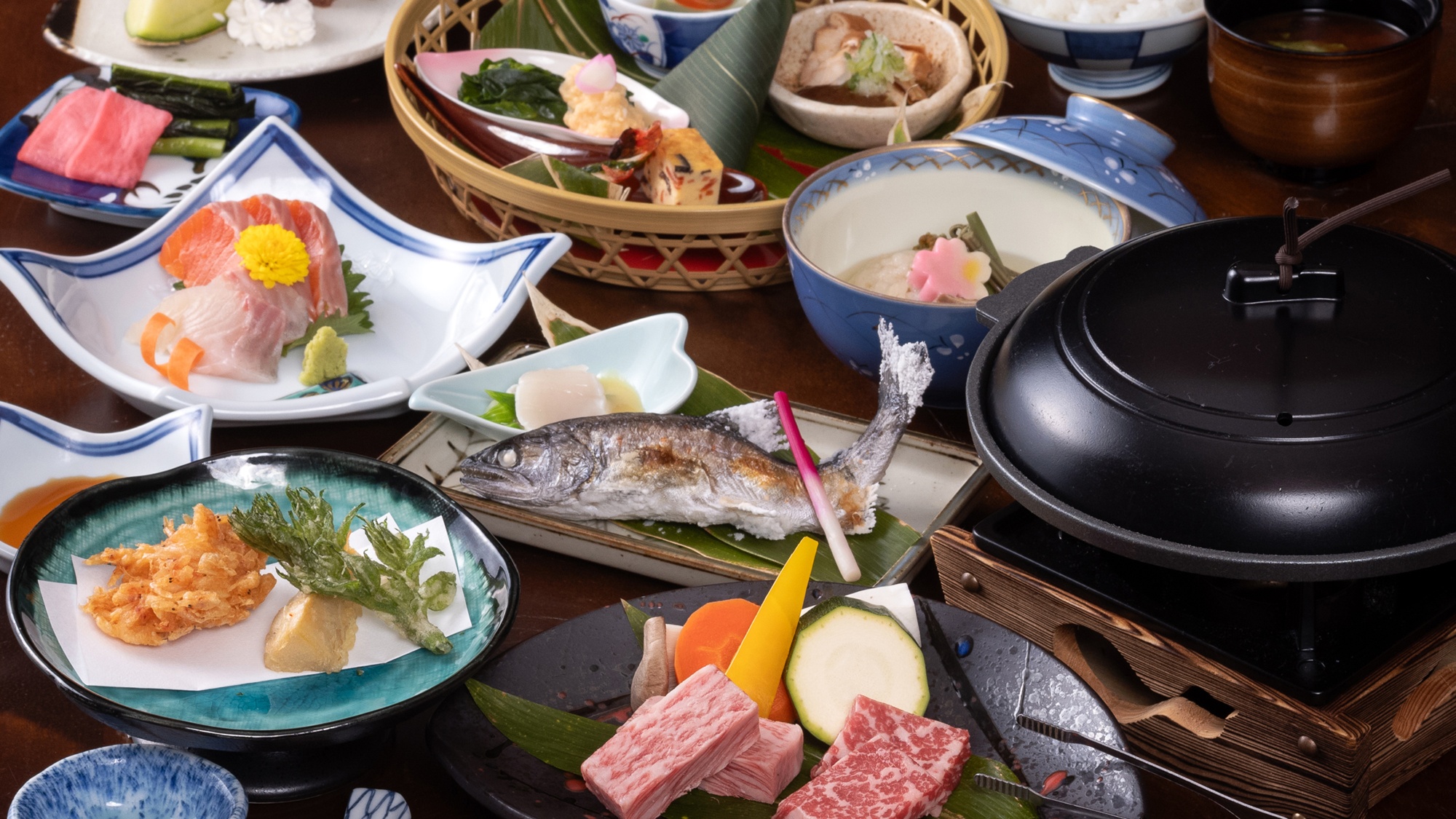 【スタンダード会席】ブランド牛食べ比べと信州食材をお愉しみいただけます。