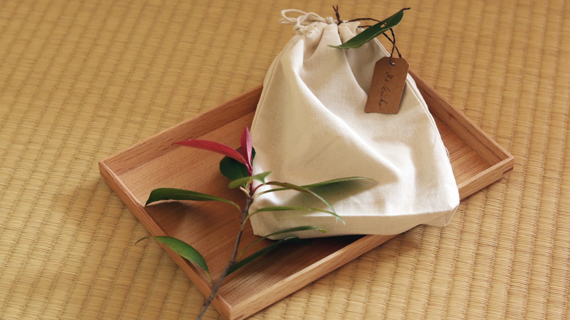 【レディースプラン】アメニティは可愛いミニバッグに入れてプレゼント