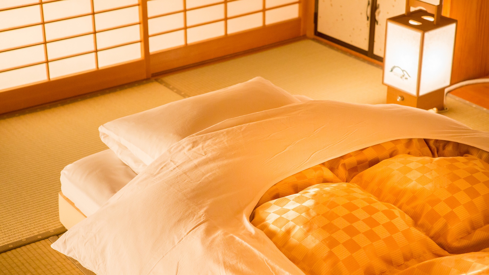 【こだわり】和室では、厚手のマットレスが快眠を誘います。