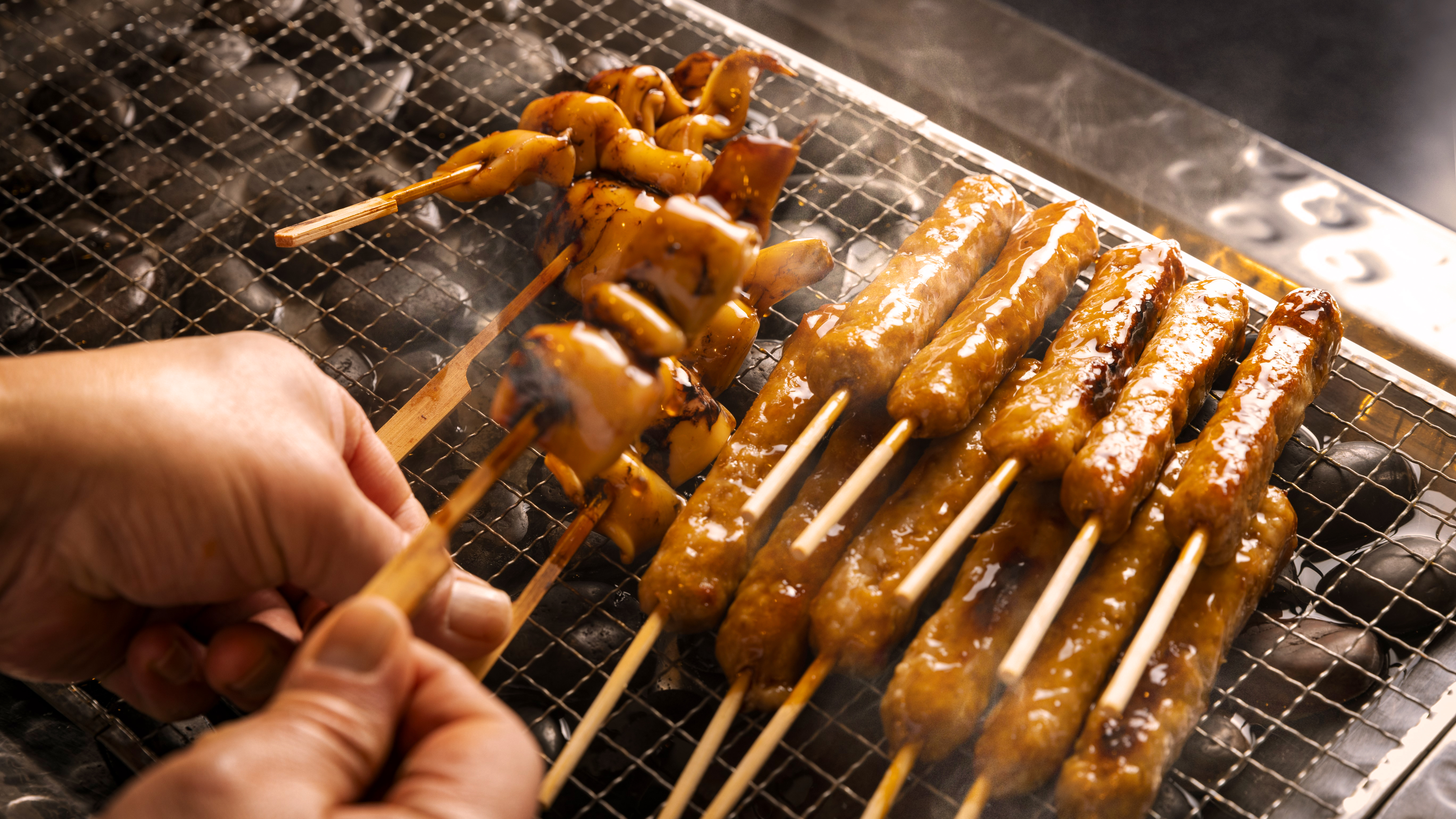 ◆夕食バイキング／炉端焼きコーナーで出来立ての焼き物をお楽しみ下さい。（イメージ）