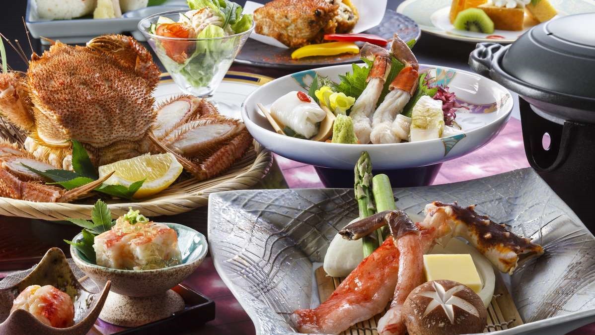 ◆蟹御膳／蟹づくしの会席料理で、蟹を思う存分お楽しみ下さい。（イメージ）