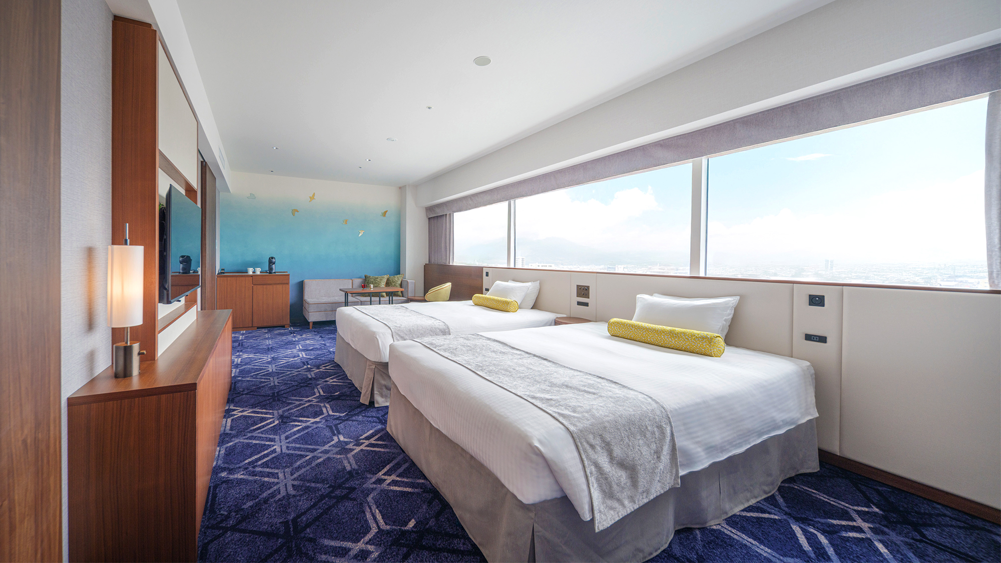 【エグゼクティブデラックス】広々としてファミリーやグループでの旅行にもおすすめです。