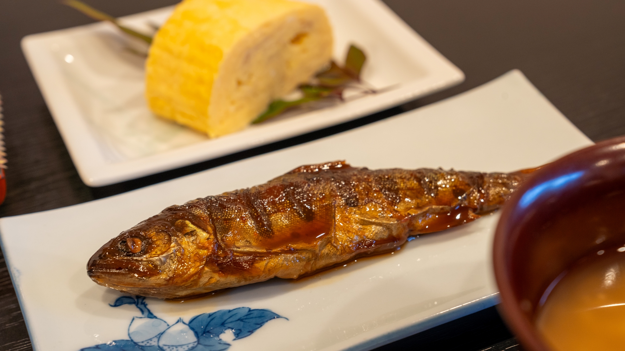 *【朝食一例】時期によって変わる魚料理とふわふわのだし巻き卵
