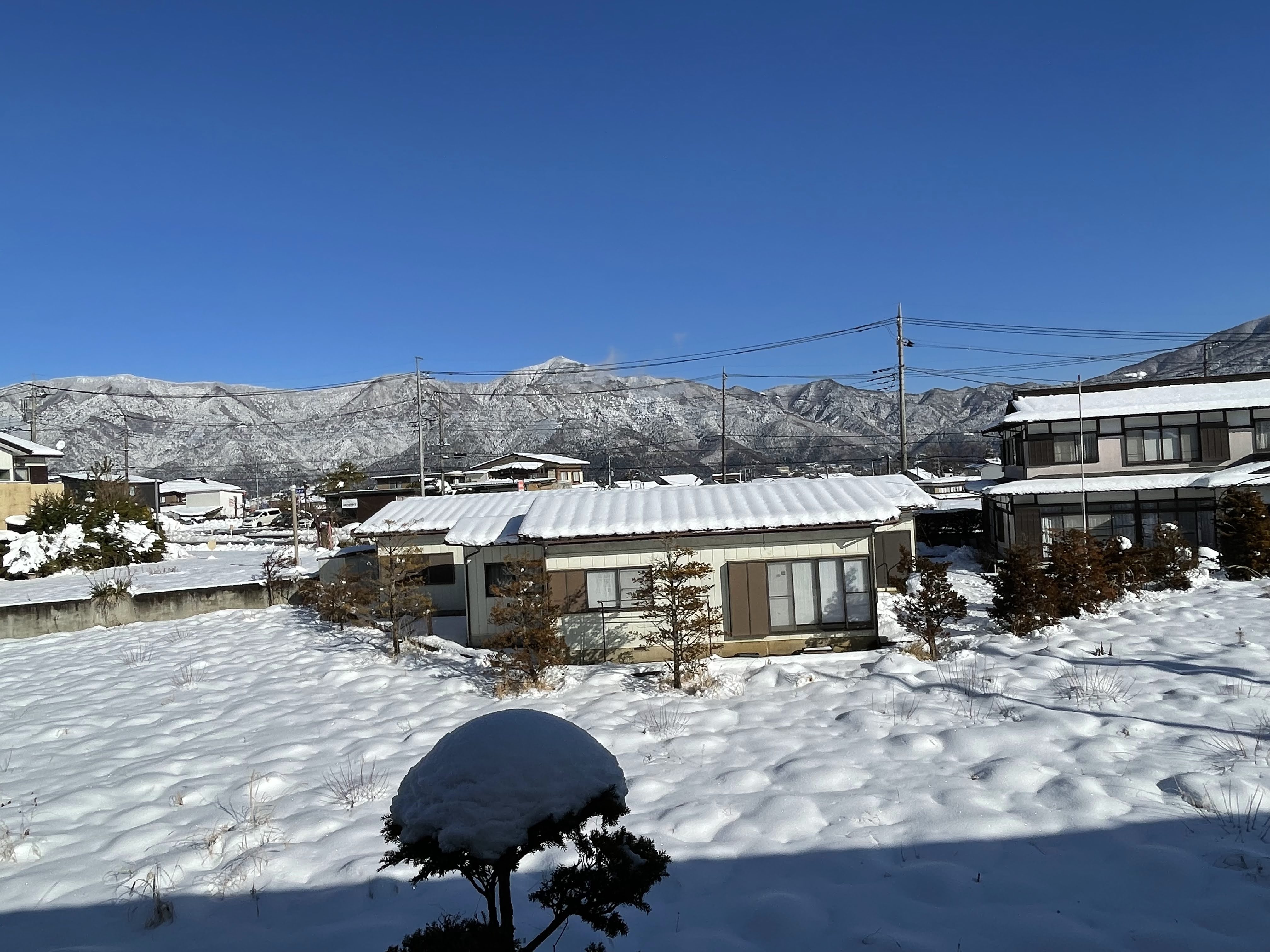 お部屋から望む御坂山！