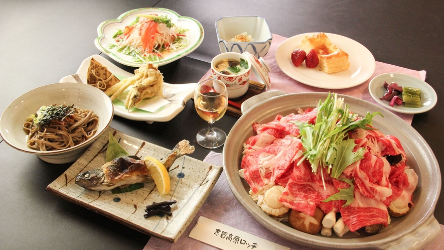 ・【お料理】信州の食材を使用、志賀高原にある宿だからこそ味わえるお料理を、ぜひお楽しみください